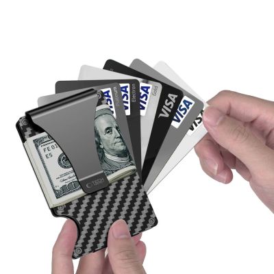 2. Tech-Protect Thorn RFID Carbon Wallet – Schwarz