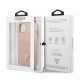 8. Guess GUHCP13SPSATPP iPhone 13 mini 5,4 "rosa / rosa Hardcase SaffianoTriangle Logo Cardslot