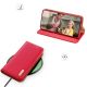 7. Dux Ducis Hivo Hülle Samsung Galaxy S23+ Flip Cover Wallet Stand RFID blockierend rot