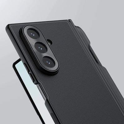 6. Nillkin Super Frosted Shield Fold Magnetische Schutzhülle für Samsung Galaxy Z Fold 7, kompatibel mit MagSafe – Schwarz