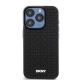 3. DKNY 3D Rubber Repeat Pattern Hülle für iPhone 15 Pro Max – Schwarz