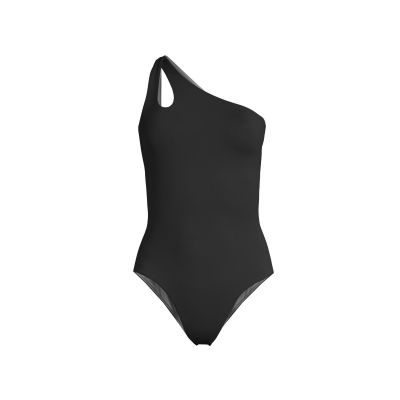 CASALL One-Shoulder-Badeanzug Schwarz