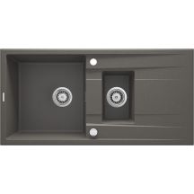 Granitspüle mit 1,5 Becken und Abtropffläche ZQE_T513 5908212088678