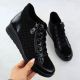 2. Rieker Remonte R0773-05 Schwarze Leder-Keilstiefeletten