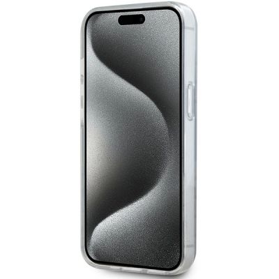 5. DKNY IML Mono & Stripe MagSafe Hülle für iPhone 15/14/13 – Schwarz