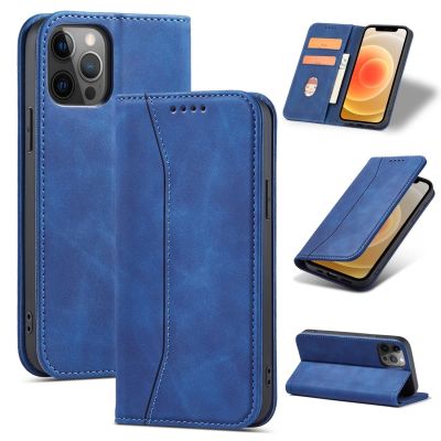 3. Magnet Fancy Case Hülle für iPhone 12 Pro Max Tasche Kartenetui Kartenständer Blau