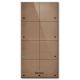 2. Grenton Touchpanel / 8 Touchfelder / TF-Bus / leichte Front aus Naturleder