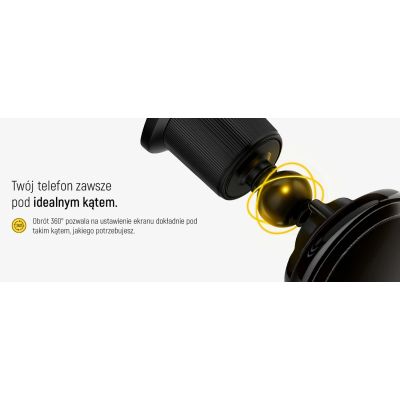 18. Wozinsky WCT5-Q6S2Y Autohalterung mit Qi/MagSafe 15W induktivem Ladegerät für Lüftungsgitter mit Ventilator - Schwarz