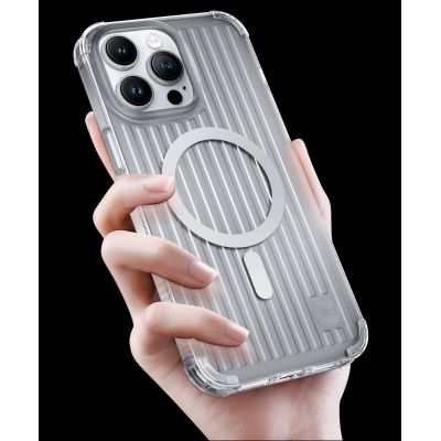 6. Kingxbar PQY Go Out Series Magnethülle für iPhone 14 Plus MagSafe Laserfarbe