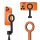 13. Tech-Protect L10S Bluetooth-Selfie-Stick-Stativ – Schwarz und Orange