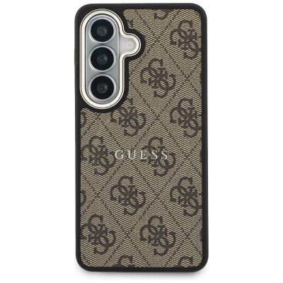 3. Guess 4G Embossed Ring MagSafe Hülle für Samsung Galaxy S26 - braun