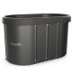 VIRTUFIT Ovales Eisbad 500 Liter Anthrazit mit Zubehör