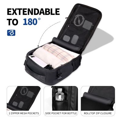 6. Tech-Protect Defender S50 Rucksack für Ryanair & Wizzar, 20 l Laptop, Schwarz