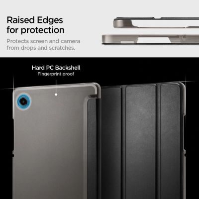13. Spigen Smart Fold Hülle für Samsung Galaxy Tab A9 / A11 - Schwarz