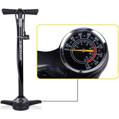 5. DUNLOP WERKSTATT-/FAHRRADPUMPE 174 Psi MIT MANOMETER