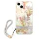 3. Guess, GUHCP13SHFLSU iPhone 13 mini 5,4" lila/lila Hardcase Flower Strap