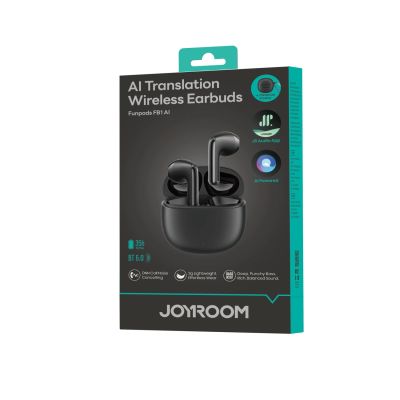 7. Joyroom JR-FB1 Funpods Bluetooth 6.0 In-Ear-Kopfhörer (TWS) mit KI-Funktionen – Schwarz