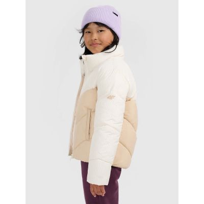 6. Mädchen-Steppjacke mit synthetischer Daunenfüllung 4F 4FJRAW25TDJAF0807-12S