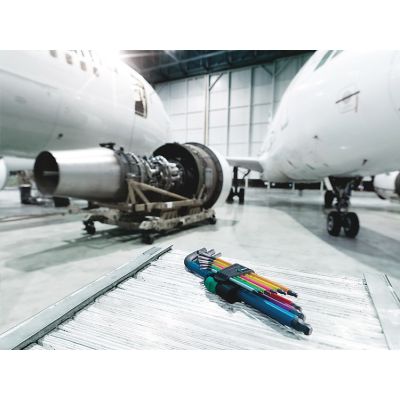 3. Wera 05022210001 Inbusschlüssel L-förmiger Inbusschlüsselsatz metrisch 9-teilig.