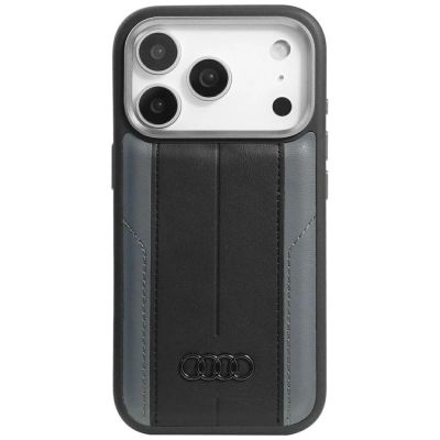 Audi A6 Kunstleder MagSafe Case für iPhone 17 Pro - Schwarz