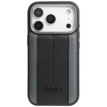 Audi A6 Kunstleder MagSafe Case für iPhone 17 Pro - Schwarz
