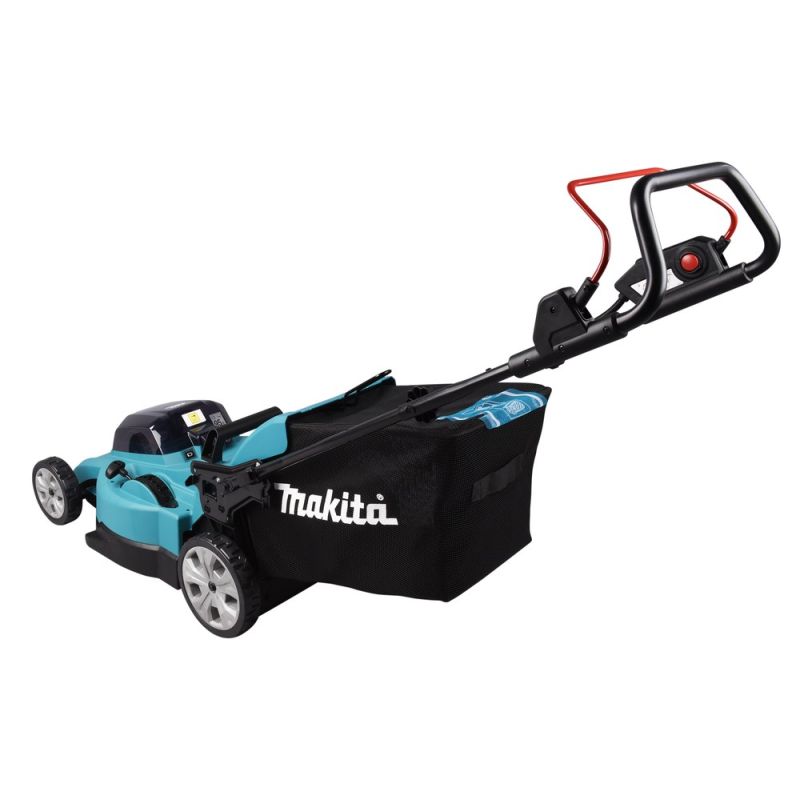 3. Makita DLM480Z Akku-Rasenmäher (Schiebemäher) Schwarz, Türkis