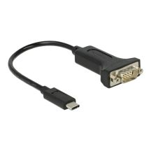 DeLOCK 63908 Parallelkabel Schwarz 0,15 m DB-9