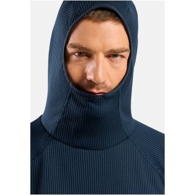 3. Herren-Hoodie Odlo CUBIC Mid Layer Hoody, blau