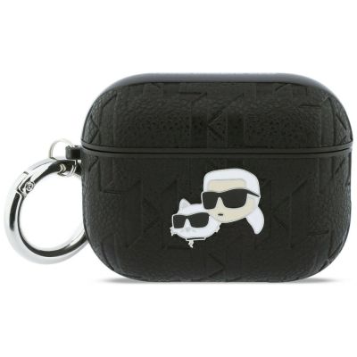 Karl Lagerfeld Monogram Karl & Choupette Schutzhülle für AirPods Pro 3 – Schwarz