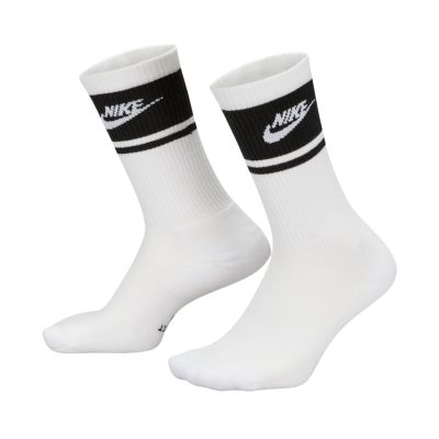 2. Nike Everyday Elevated Crew Socken, 3 Paar, Weiß und Schwarz, IM7949 901