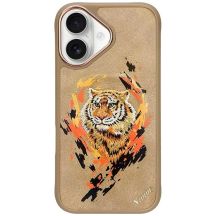 Nimmy Tiger MagSafe Hülle für iPhone 16 – braun