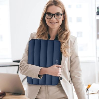 11. Tech-Protett Flauschige Laptoptasche 15-16 - Marineblau