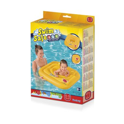 6. Bestway 32050 Swim Safe Wondersplash Quadratisches 3-Ring-Babyboot 92800497000