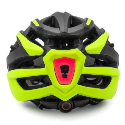 8. Wozinsky MTB-Fahrradhelm mit abnehmbarem Visier und USB-Rücklicht, Größe M – Schwarz und Gelb