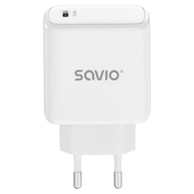 SAVIO LA-14 20W POWER DELIVERY 3.0 WANDLADEGERÄT, WEISS