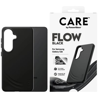 CARE by PanzerGlass Flow Black QI Hülle für Samsung Galaxy S26 - Schwarz
