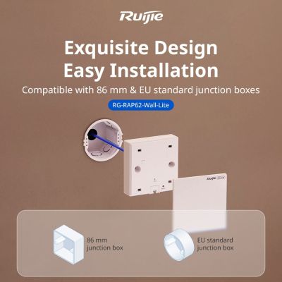 12. Ruijie Networks RG-RAP62-WALL-LITE WLAN-Zugangspunkt 2974 Mbit/s Weiß PoE-Unterstützung