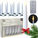 6. Luca Weihnachtsbaumkerzen mit Clip, 10 LED, warmweiß