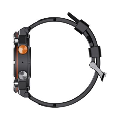 4. VELTORI VT130-1 Smartwatch Schwarzes Silikonarmband
