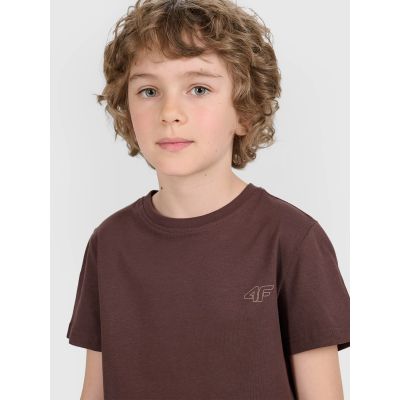 7. Einfarbiges Standard-T-Shirt (2er-Set) für Kinder 4F 4FJRAW25TTSHU3157-90S
