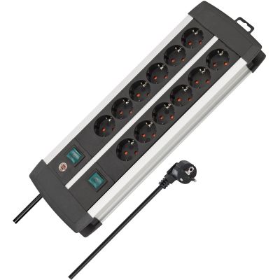3. Brennenstuhl Premium-Duo-Alu-Line Steckdosenleiste 2x6x3m