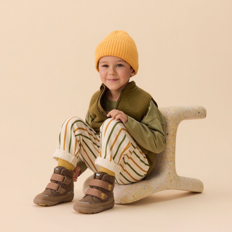 11. Affenzahn Comfy Tiger Barfuß-Winterstiefel aus recycelter Wolle (01250-70003)