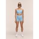 3. CASALL Ultra High Waist Hot Pant Damen-Trainingsleggings, Blau