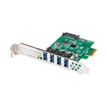 LANBERG PCI-E X1 KARTE -> 4X USB-A 3.1 GEN1 FOLLOW LOW PROFILE PCE-US3-004