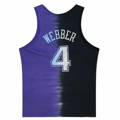 2. Mitchell & Ness NBA Sacramento Kings Chris Webber Tanktop aus Baumwolle mit Batikmuster - TTNK3206-SKIYYCWEBKPR