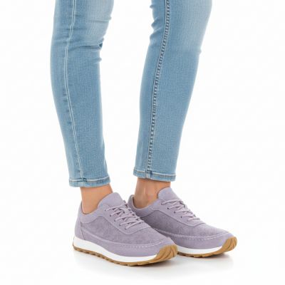 5. Sergio Leone SP001 lila Wildleder Damenschuhe