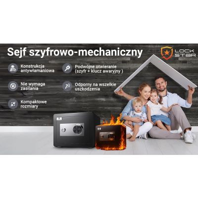 11. Extralink Lock Star M-30 Mechanischer Kombinationstresor
