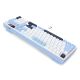 7. REDRAGON ARIA K527WBL-PRO Tastatur Weiß