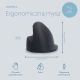 53. Ergonomische Maus für Rechtshänder R-Go Pele HE USB groß schwarz/silber (Einzelhandel)