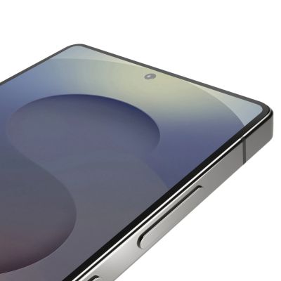 7. Puro Frame Tempered Glass mit schwarzem Rahmen für Samsung Galaxy S25 Ultra